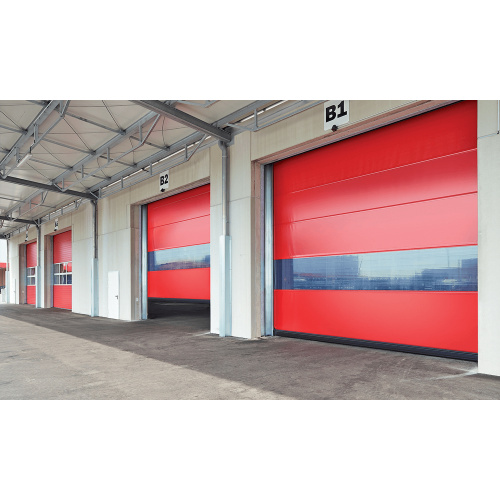 CE Approved stacking folding up fast action door