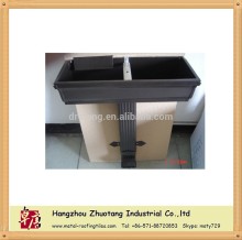 Square Gutter And Gutter Fittings Color Black Brown White Yellow Copper