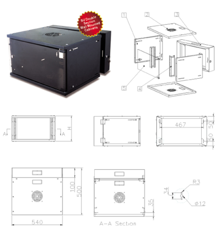 SU Single Section Wall Mounted Cabinets