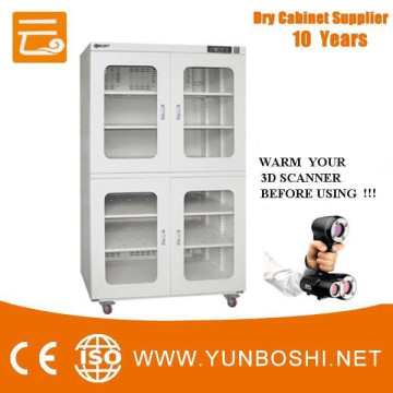 Extra-large dry cabinet provides humidity-controlled storage for moisture-sensitive devices