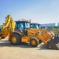 Mesin mini yang bergerak bumi traktor towable backhoe loader