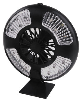 16LED 4 * AA-Mini-Ventilator Zelt Lampe