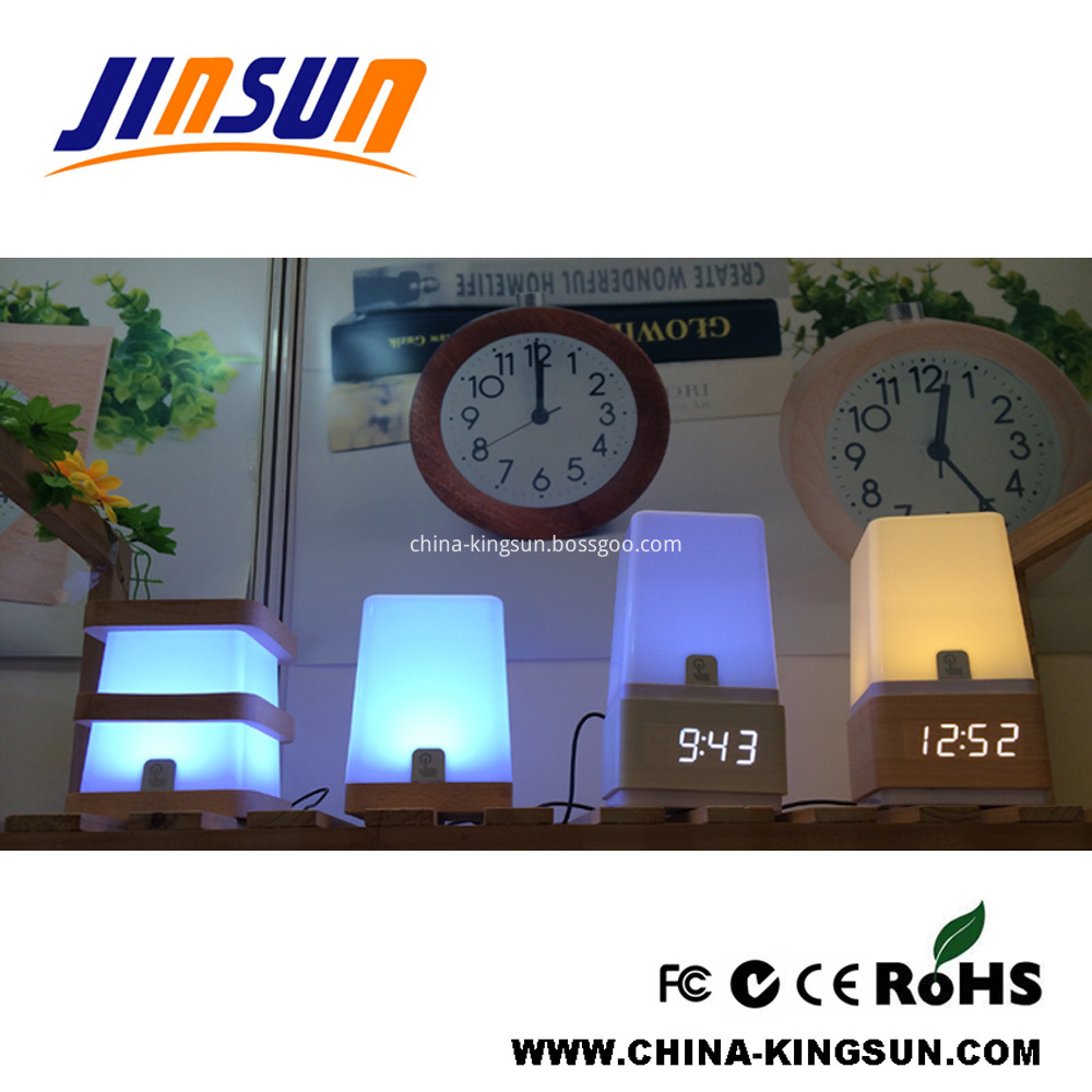 Table Led Lamp With Clock