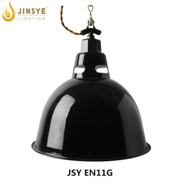 E27 black industrial hanging metal lamp shade enamel lamp shade