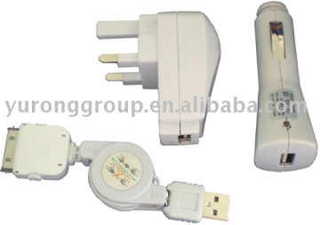 i-Power 3 in 1 Charger For iPod