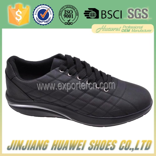 Black color healthy men walking sport shoes men