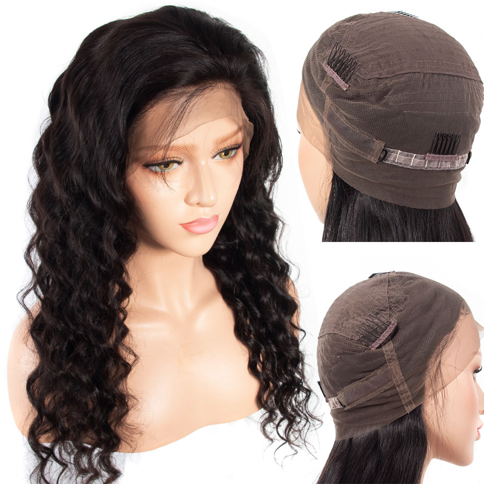 Loose Deep 360 Lace Wig Hot Selling Cheap  Brazilian 360 Lace Frontal Wig with Baby Hair Cuticle Aligned Hair Human Wigs