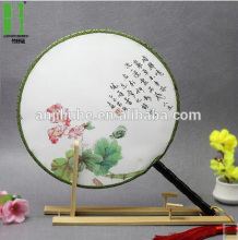 Japanese fabric logo printing round fan