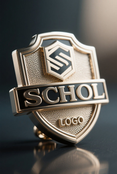 Metal school magnetic pin