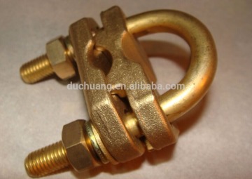 BRASS EARTH ROD CLAMP EARTHING CABLE CLAMP COPPER U BOLT