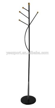 black color plastic based coat stand pole wire coat hanger metal type coat stand