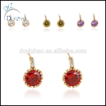 latest tiny earring designs, mini clear zircon earrings designs