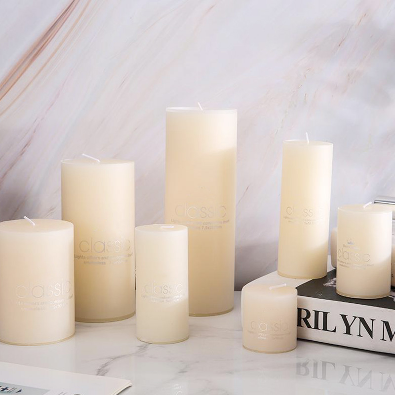 Элегантныя 5x5 Белыя слупы свечкі для дома дэкору