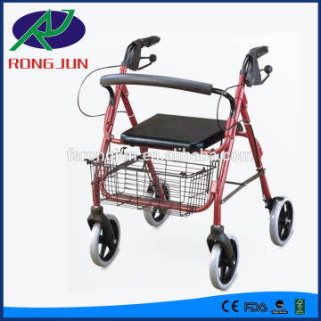 Shopping rollator steel walking rollator RJ-J465L rollator walker