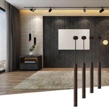 Long Tube Ceiling Mounted Cylinder LED Pendant Light