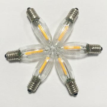 E10 LED Candle Holder Bulb 8-55V 0.1-0.2W Christmas Candle Bridge Bulb C6 LED Bridge Type