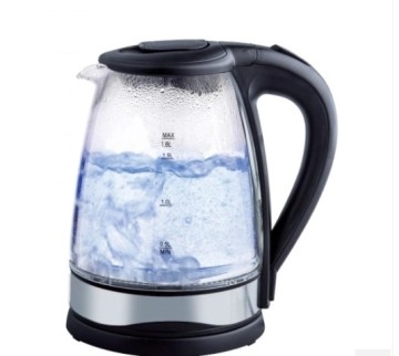 Blue Glass Cinnamon Borate Glass Electric Kettle