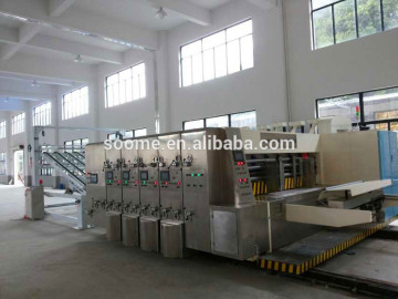 Automatic High speed Flexo corrugated Printing Slotting Die cutting Machine