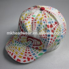 children 5 panel cotton canvas printing sport cap