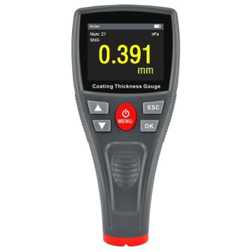 Portable metal coating thickness gauge for manufacturing