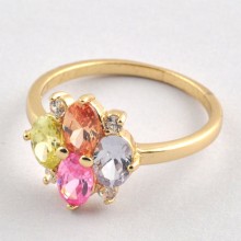 Gold Ring, Brass Diamond Cz Gold Ring, Gold Rings Designs For Men & Women P6331