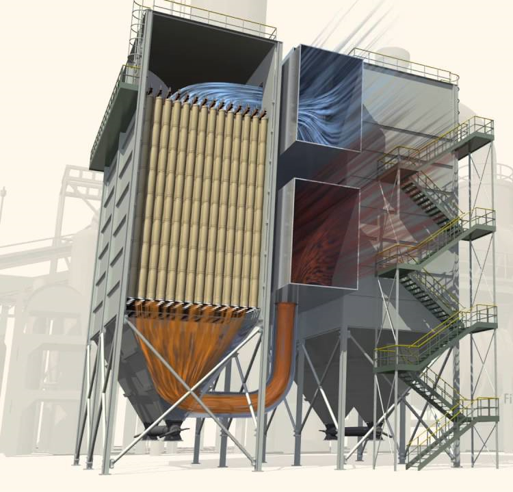 Boiler dust collector