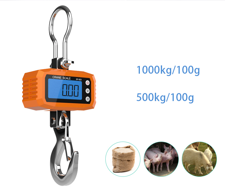 sf-916 660 lb Digital Hanging Scale with Plastic Case