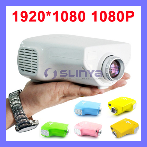 1080P HD Home Cinema AV TV VGA HDMI Low Cost Mini LED Projector