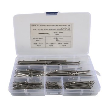 150Pcs Stainless Steel Cotter Pin Assortment Kit for Automotive and Engine Repair