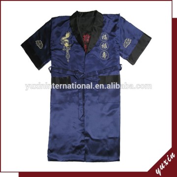 Chinese men's robes Gown Kimono Bathrobe Sleepwear with Dragon MK205