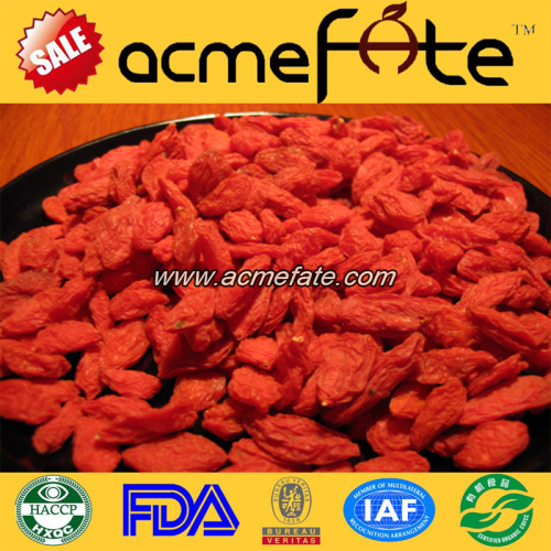 High quality grown in Ningxia organic dried goji berry