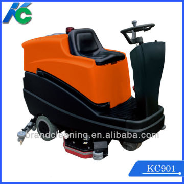 Single brush industry floor scrubbers