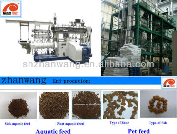 Twin screw pelletizing extruder