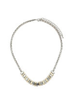 1113-U Silver plated chain necklace nice fashion jewelry