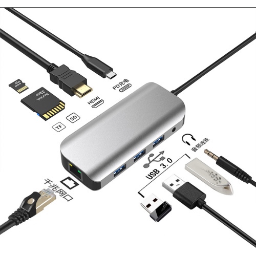 9 IN 1 dockingstation HDMI \ PD \ USB-converter voor meerdere poorten