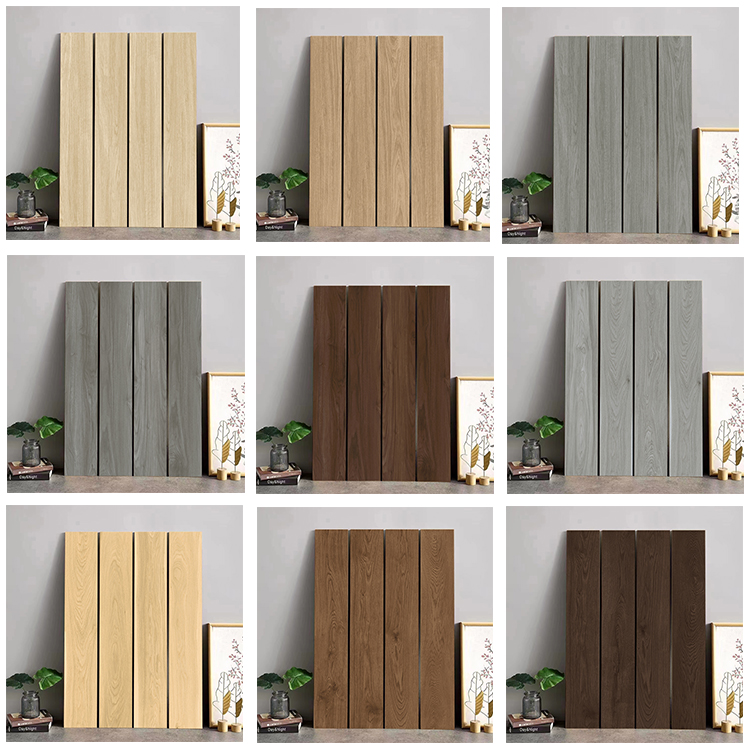 Wood Grain Texture Porcelain Ceramic Tile For Living Room Flooring ...