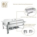 9L roestvrijstalen economie langwerpig Chafer/Food Warmer (JQ533)