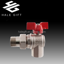 Brass Angle Ball Valves for Heating Manifold