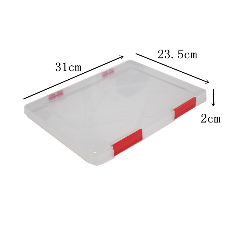 Portable Clear Storage PP Plastic File Box Portable Clear Storage PP Plastic File Box