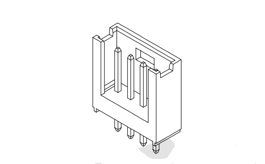 2.54mm pitch Single Row 180°Wafer AW2549V-xP