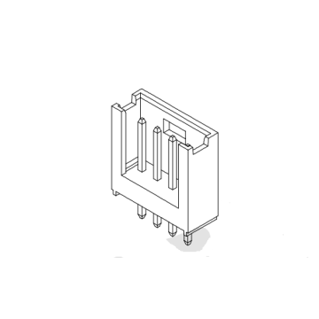 2.54mm ملعب صف واحد 180 درجة ويفر AW2549V-XP