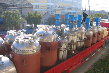 Stainless steel and jacket reaction kettle