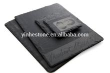 2016 natural Slate plate, Slate food plate, Food plate with slate