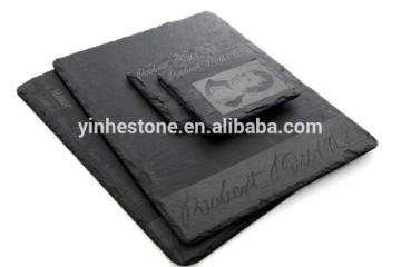 2016 natural Slate plate, Slate food plate, Food plate with slate