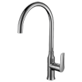 Brass single lever pull-out kitchen faucet