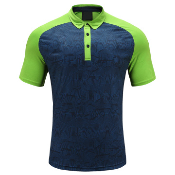 Herren Dry Fit Rugby Wear Polo Shirt Navy