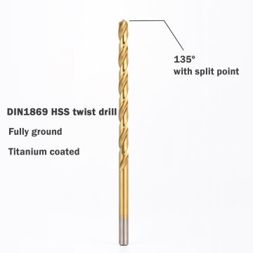 Twist Drill Bit สำหรับอลูมิเนียมพลาสติกไม้