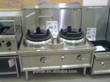 Restaurant Kitchen Commercial Gas Range With Wok Burner, Gas Wok Range