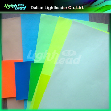 Glow plastic fluorescent film