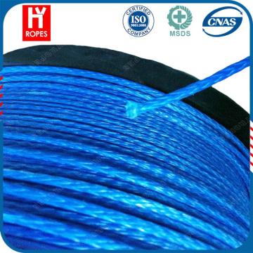 HYropes braided red winch rope, utv winch rope, 50' synthetic winch rope